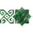 Full Tile Sample - Skalini Line Zarif Emerald Star Marble Mosaic - 7.6" x 7.6" x 3/8" Glossy