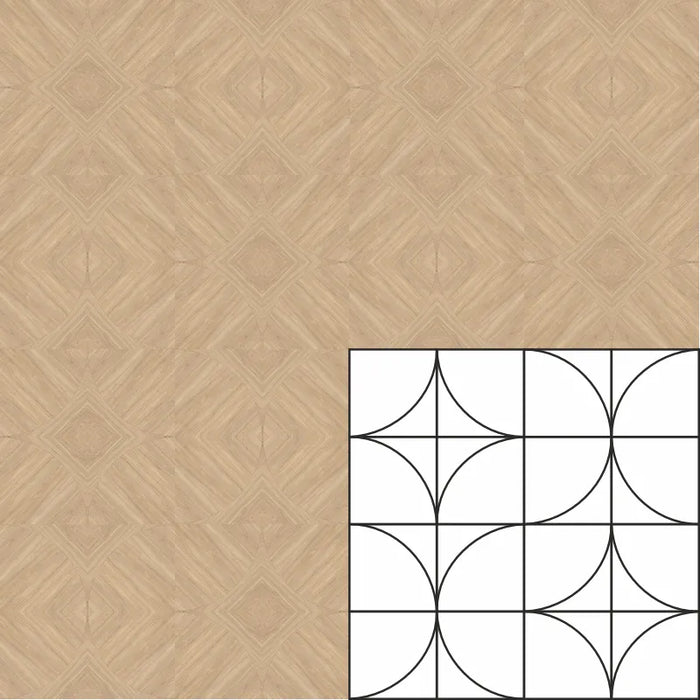 Zen Porcelain Leaf Honey Tile Matte 3