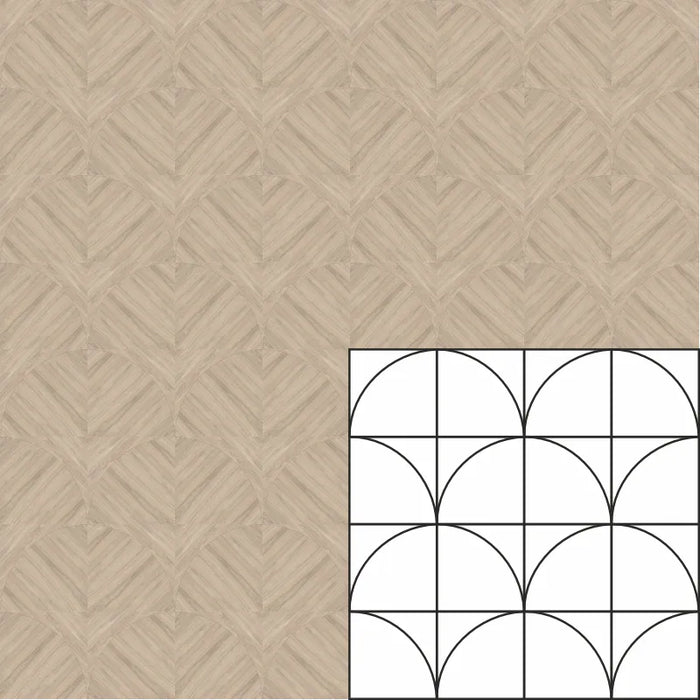 Zen Porcelain Leaf Wood Tile Matte 5