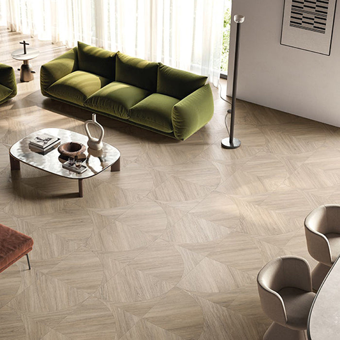 Zen Porcelain Leaf Wood Tile Matte 2