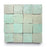Full Tile Sample - Zellige Absinthe Clay Tile - 2" x 2" x 3/8" Glazed