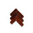 Full Tile Sample - Zellige Burnt Sugar Clay Tile - 2" x 6" x 3/4" Glazed