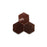 Full Tile Sample - Zellige Burnt Sugar Clay Tile - 3.5" x 4" Hexagon x 3/8" Glazed