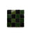 Full Tile Sample - Zellige Carbon Black Racing Green Checkerboard Clay Tile - 2" x 2" x 3/8" Glazed