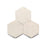 Full Tile Sample - Zellige Casablanca Clay Tile - 3.5" x 4" Hexagon x 3/8" Glazed