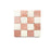 Full Tile Sample - Zellige Dessert Bloom Casablanca Checkerboard Clay Tile - 2" x 2" x 3/8" Glazed