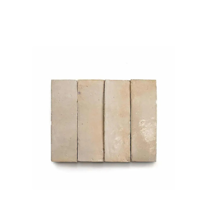 Full Tile Sample - Zellige Earth Clay Tile - 2" x 6" x 3/8" Glazed