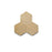 Full Tile Sample - Zellige Earth Clay Tile - 3.5" x 4" Hexagon x 3/8" Glazed