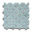 Full Sheet Sample - Zellige Lattice 5 Clay Mosaic - 1.25" x 1.25" + 3.75" x 3.75" x 3/8" Glazed