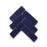 Full Tile Sample - Zellige Night Blue Clay Tile - 3.5" x 4" Hexagon x 3/8" Glazed