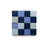 Full Tile Sample - Zellige Night Blue Skylight Portuguese Checkerboard Clay Tile - 2" x 2" x 3/8" Glazed