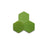 Full Tile Sample - Zellige Prairie Green Clay Tile - 3.5" x 4" Hexagon x 3/8" Glazed