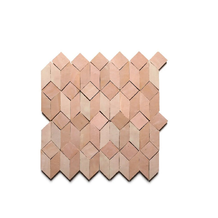 Zellige Clay Prismatic 2 Mosaic Glazed 1