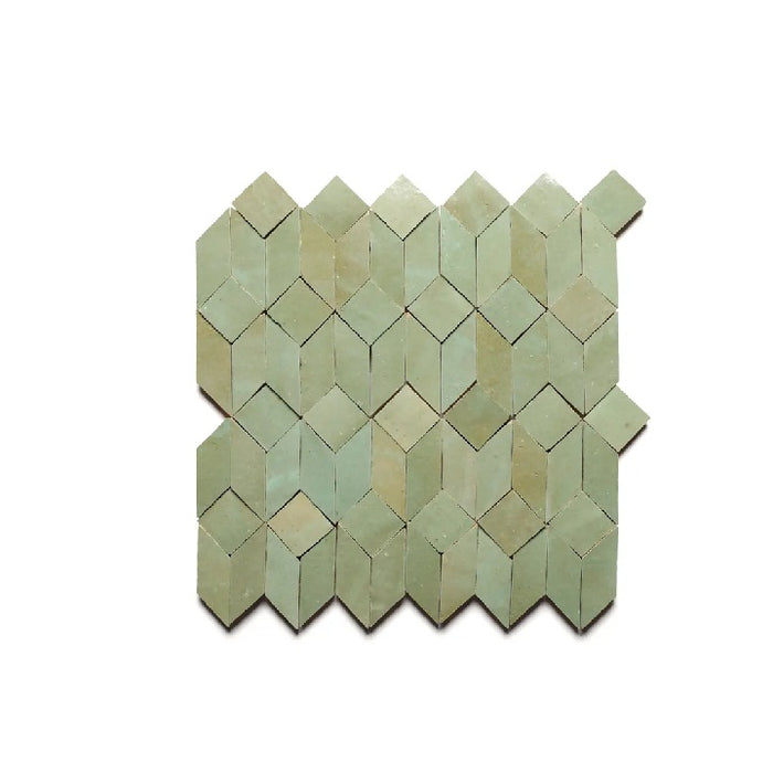 Zellige Clay Prismatic 5 Mosaic Glazed 1