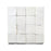 Full Tile Sample - Zellige Pure White Clay Tile - 2" x 2" x 3/8" Glazed