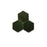 Full Tile Sample - Zellige Racing Green Clay Tile - 3.5" x 4" Hexagon x 3/8" Glazed