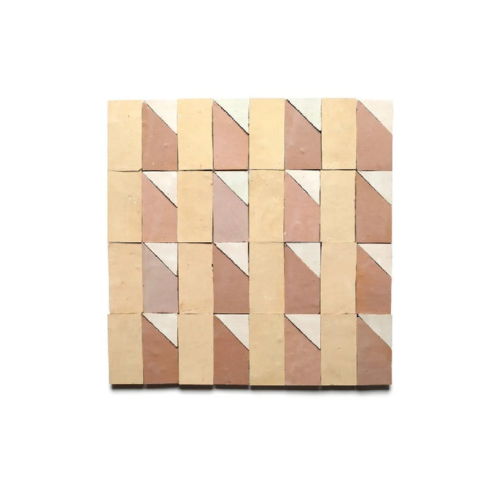 Zellige Clay Radian Inline 1 Mosaic Glazed 1