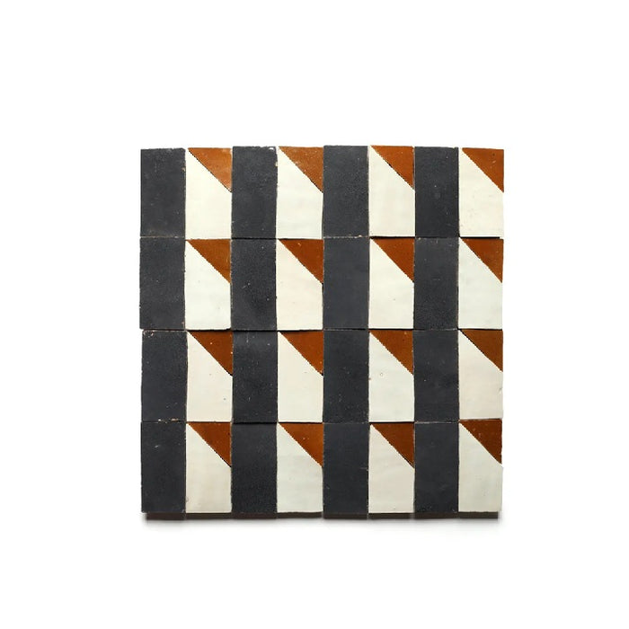 Zellige Clay Radian Inline 2 Mosaic Glazed 1