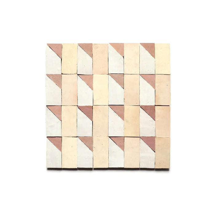 Zellige Clay Radian Inline 5 Mosaic Glazed 1