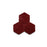 Full Tile Sample - Zellige Rouge Clay Tile - 3.5" x 4" Hexagon x 3/8" Glazed