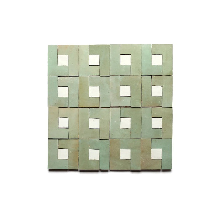 Zellige Clay Rubric 4 Mosaic Glazed 1