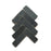 Full Tile Sample - Zellige Slate Gray Clay Tile - 2" x 6" x 3/4" Glazed