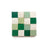 Full Tile Sample - Zellige Tidepool Casablanca Jade Checkerboard Clay Tile - 2" x 2" x 3/8" Glazed