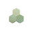 Full Tile Sample - Zellige Tidepool Clay Tile - 3.5" x 4" Hexagon x 3/8" Glazed