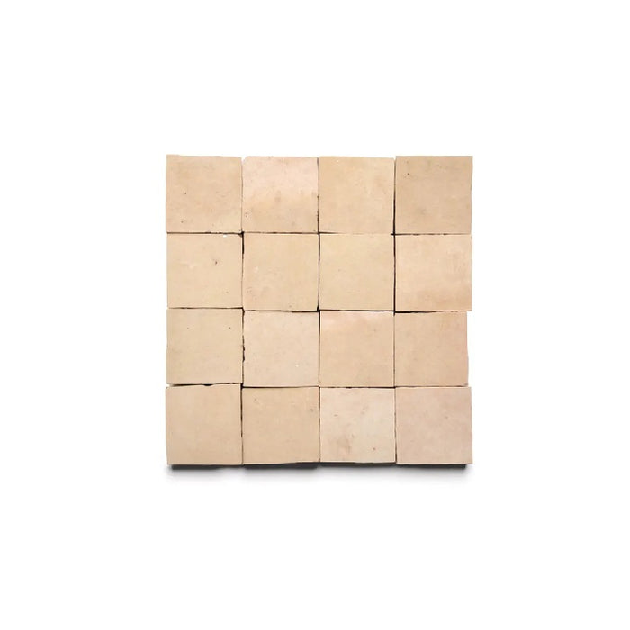 Full Tile Sample - Zellige Natural Clay Tile - 2" x 2" x 3/8" Glazed