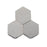 Full Tile Sample - Zellige Zinc Clay Tile - 3.5" x 4" Hexagon x 3/8" Glazed