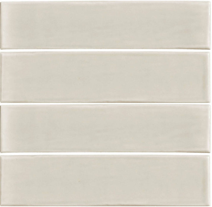 Full Tile Sample - Zen Creme Ceramic Tile - 3" x 12" Glossy