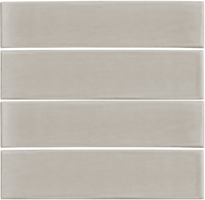Full Tile Sample - Zen Morning Ceramic Tile - 3" x 12" Glossy