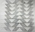 White Carrara / Thassos White Polished Marble Mosaic - Zig Zag