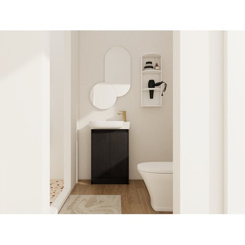 Plywood Black & White Bathroom Vanity Black & White 2