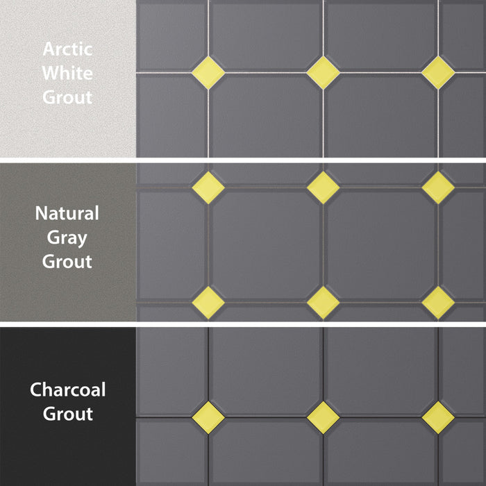 Vaudeville Porcelain Octagon Antracita with Taco Lima Tile Matte 4