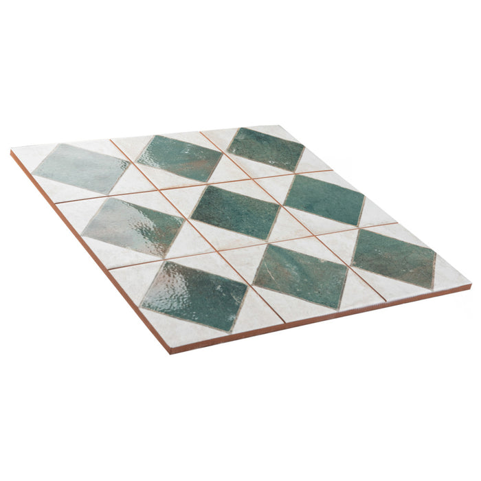 Kings Ceramic Arles Green Tile Mixed 7