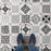 Vaudeville Porcelain Octagon Deco Sombra with Taco Pink Tile Matte 8