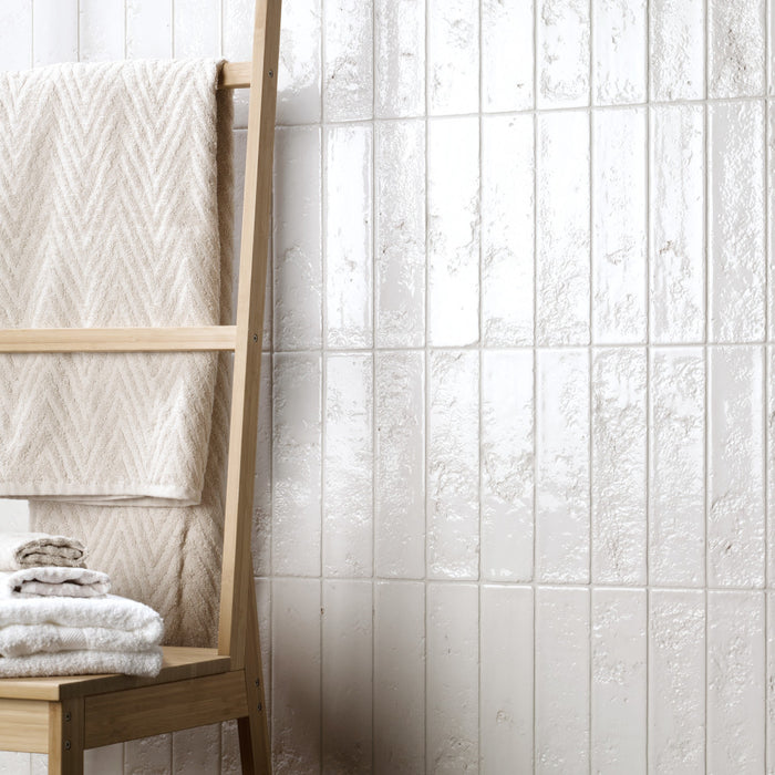 Arches Ceramic Brick White Tile Glossy 2