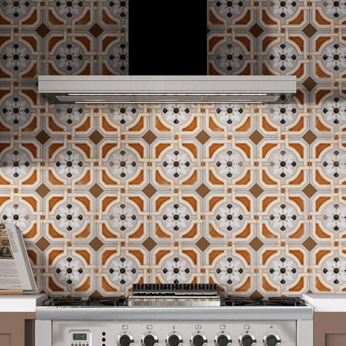 Vaudeville Porcelain Octagon Deco Zimer Tile Matte 2