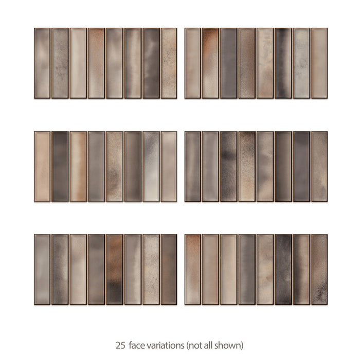 Borealis Ceramic Greige Tile Glossy 3 3