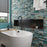 Borealis Ceramic Aqua Tile Glossy 12