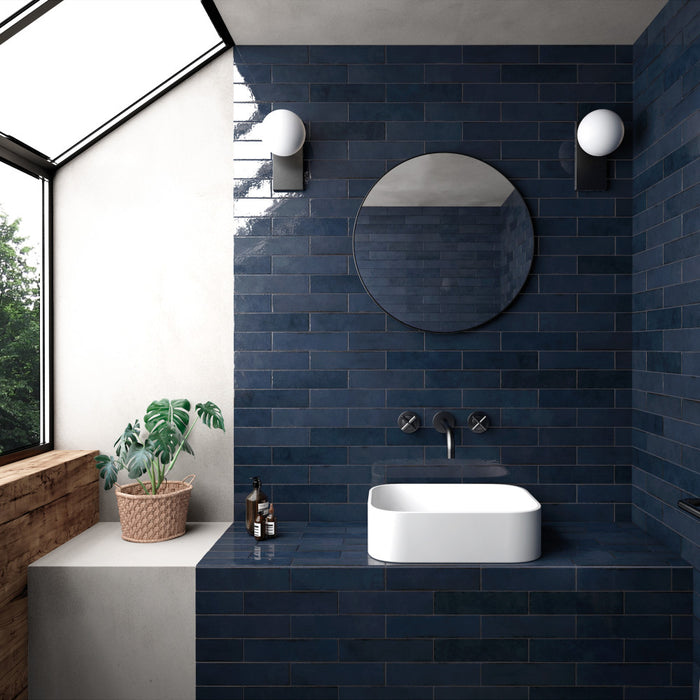 Tribeca Porcelain Studio Blue Note Tile Glossy 2
