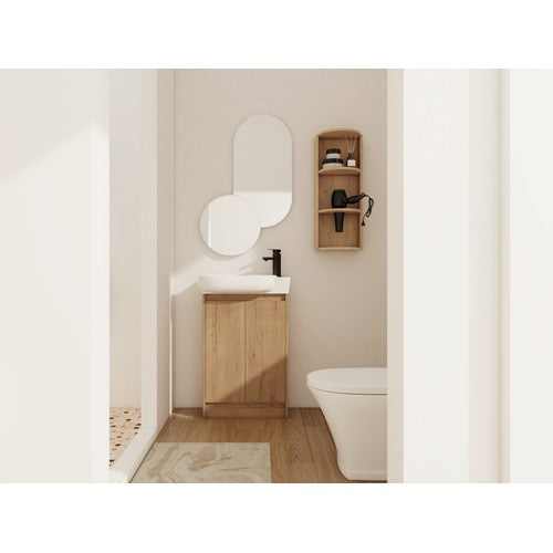 Plywood Imitative Oak Bathroom Vanity Imitative Oak 2