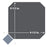 Vaudeville Porcelain Octagon Antracita with Taco Azzuro Tile Matte 8