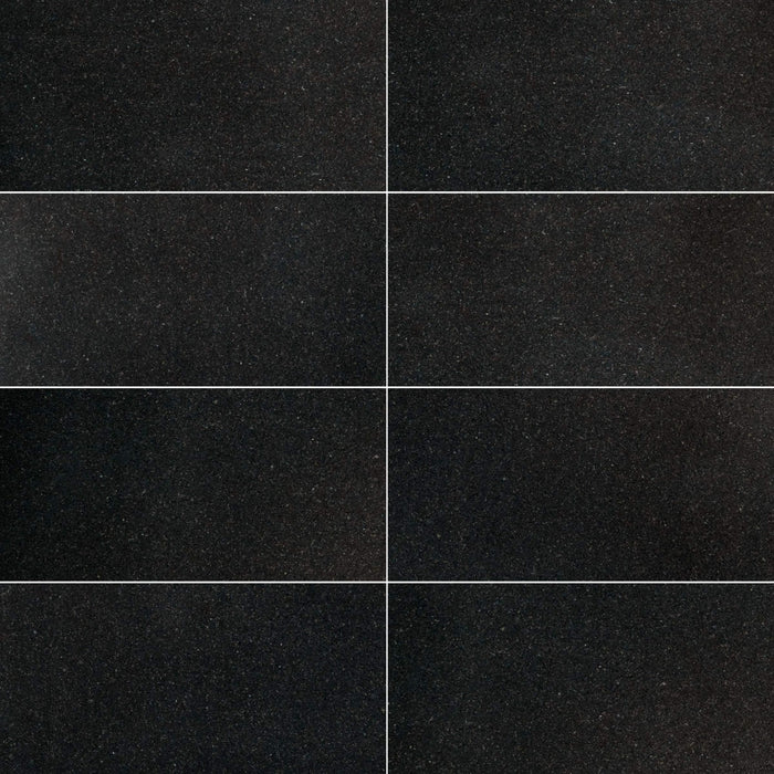 Absolute Black Granite Tile - Honed 2