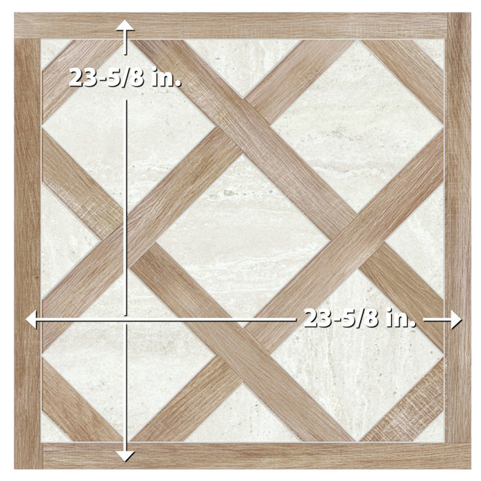 Fusione Porcelain Intarsio Navona Tile Matte 8