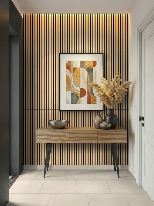 Acoustic Wood Slat Wood Harmony Almond Tile Low Gloss 3