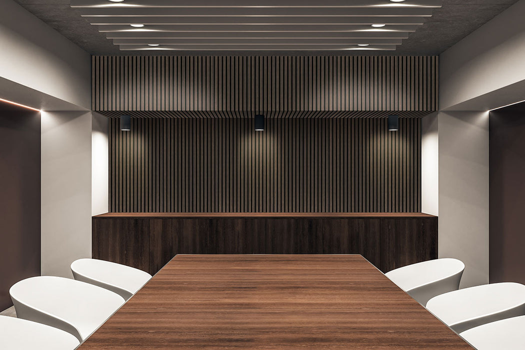 Acoustic Wood Slat Wood Harmony Espresso Tile Low Gloss 3