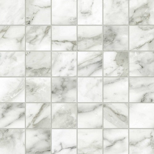 Adonis Porcelain Arabescato Mosaic Honed 1