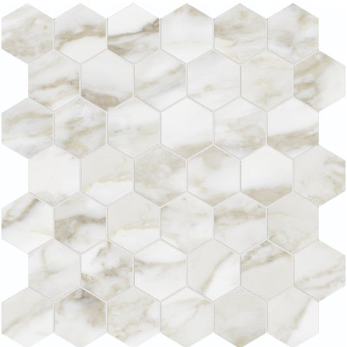 Adonis Porcelain Calacatta Paonazzo Mosaic Polished 1